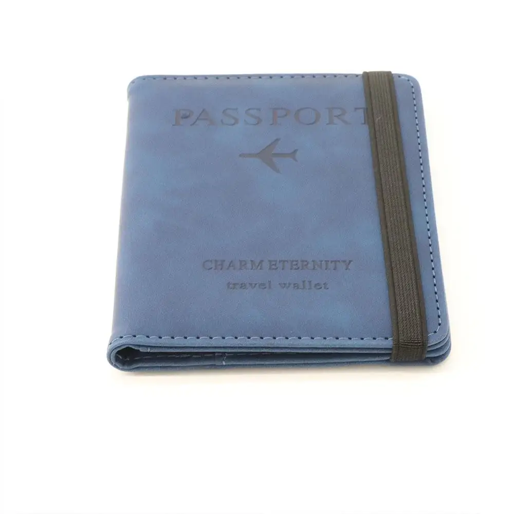 Bank Card Coin Purse Wallet Document RFID Blocking Travel Accessories Passport Book Passport Holder Wallet Case Passport Cover