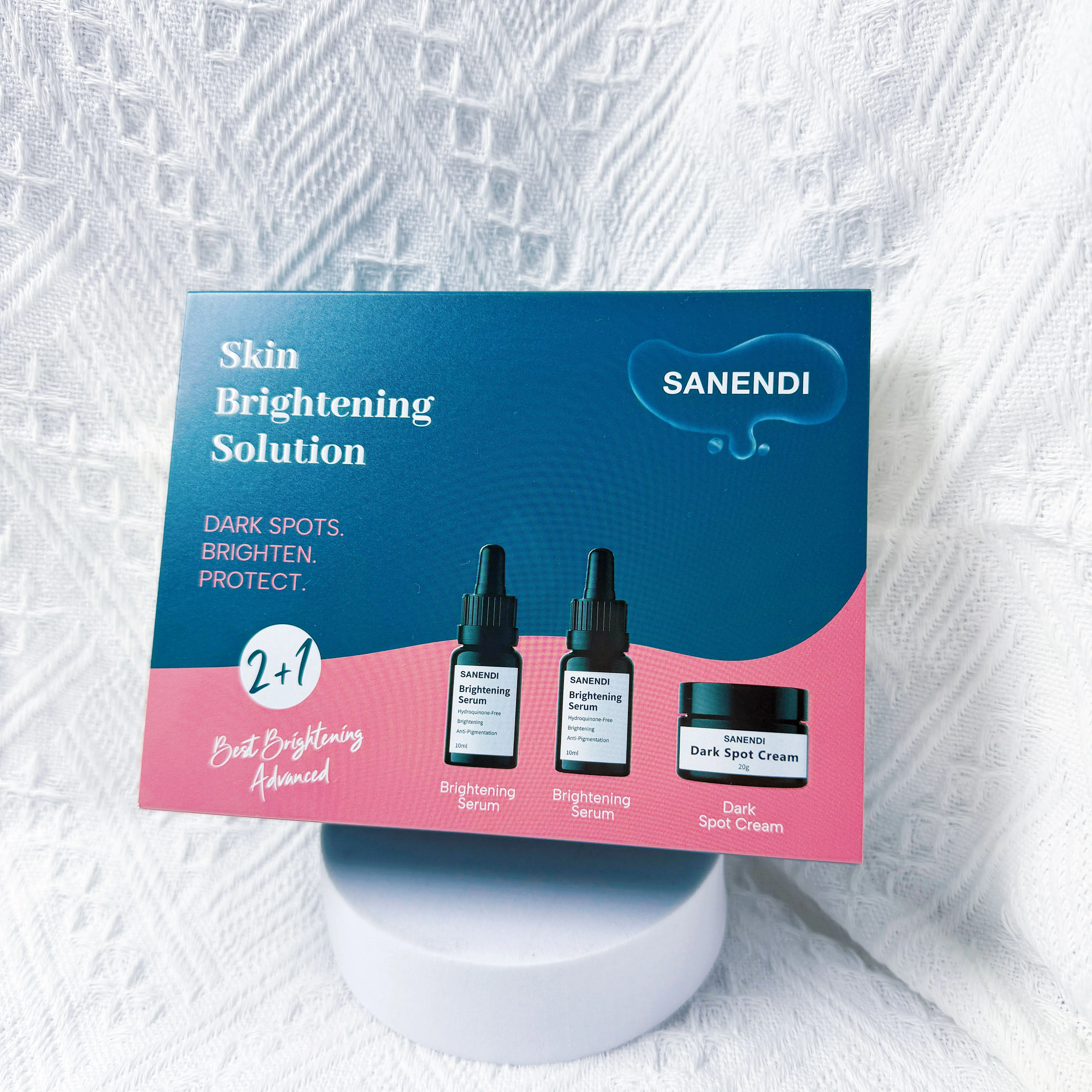 Sanendi Korean Skincare Moisturizing And Freckle Removing Face Cream And Essence Set For Sensitive Muscles And Various Skin Type