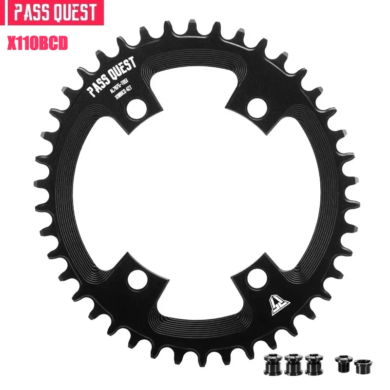 

PASS QUEST X110BCD 4claw Narrow Wide Chainrings for R2000 R3000 4700 5800 6800 DA9000 Crankset Round OVAL Road Bike Parts