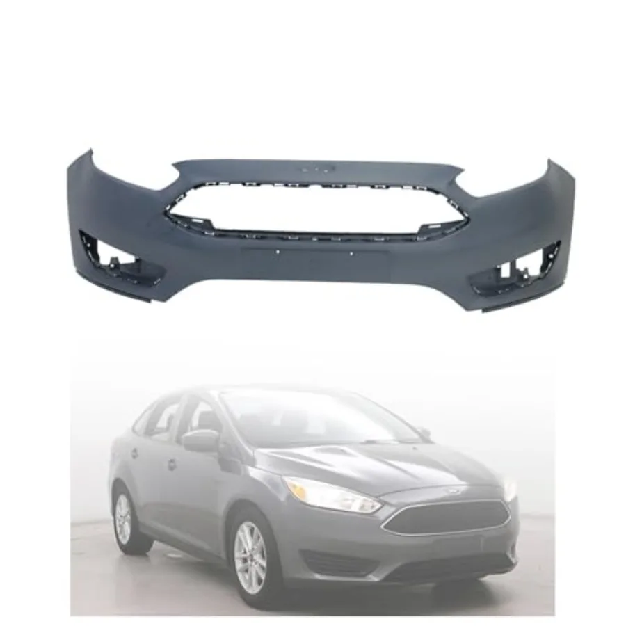

4 Door New Front Bumper Cover Replacement FO1000705 for 20152018 Ford Focus S SE SE with Tow Hook Hole
