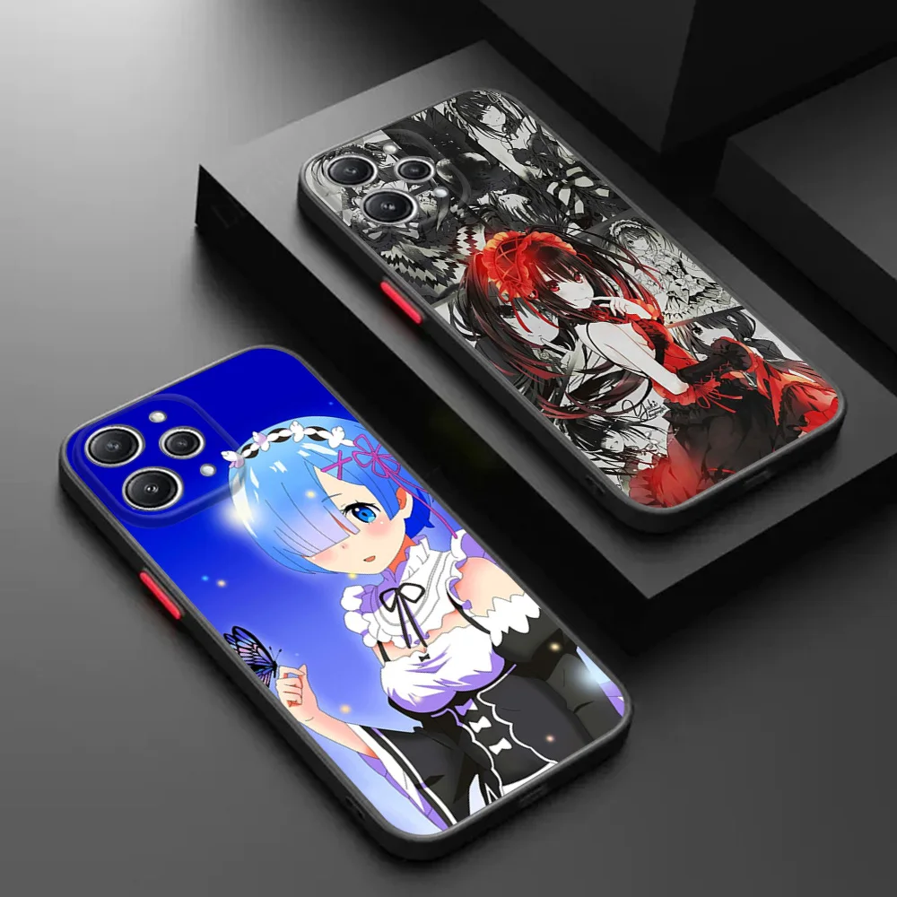 Phone Case for Redmi Note 9 9s 10 10s 9t 8 t a1 a2 10a 10c 9a 9c Re Life in a different world from zero Mi 10t Translucent Shell