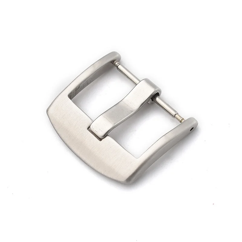 16 18 20mm 22mm 24mm Brushed Stainless Steel Watch Buckle Replacement for Universal Leather Watch Strap Watch Clasp Accessories