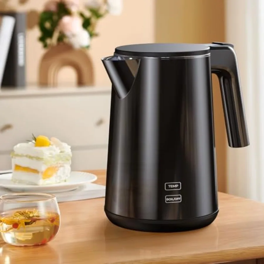 

Electric Kettle 1.0L 1200W 7 Temp Settings 4H Keep-Warm Fast-Boil Stainless Steel Electric Tea Kettle 120V Water Boiler with Au