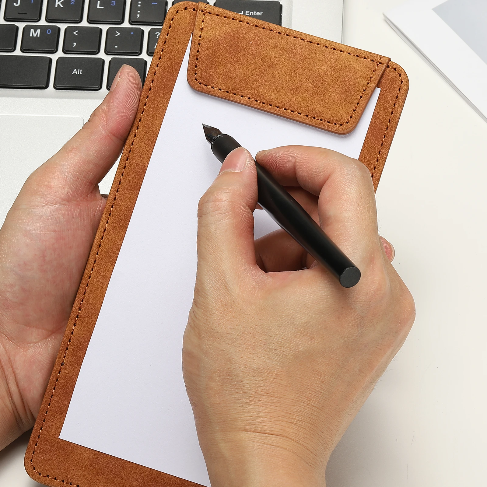1 шт. A5 буфер обмена из искусственной кожи 6 "x 10"/4" x 8 "/4" x 6 "бизнес-магнитный папка с держателем для ручек-органайзером офисная папка доска для письма