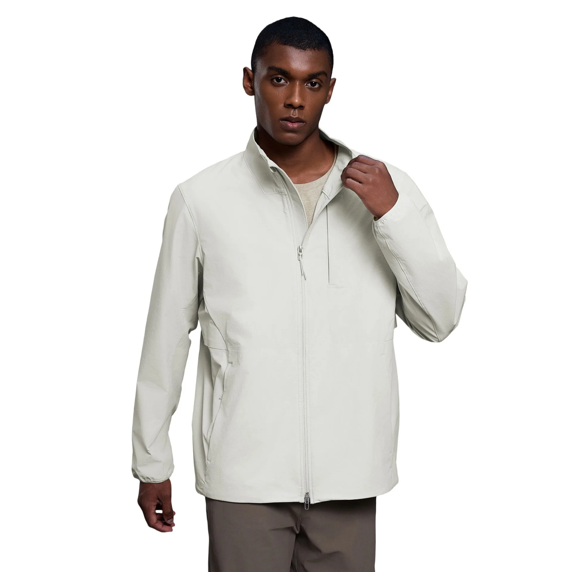 Lemon Casual Loose Men's Jacket Couple Style Commuter Outdoor Windproof Standing collar Coat Spring Autumn Fashion Men's Cothing