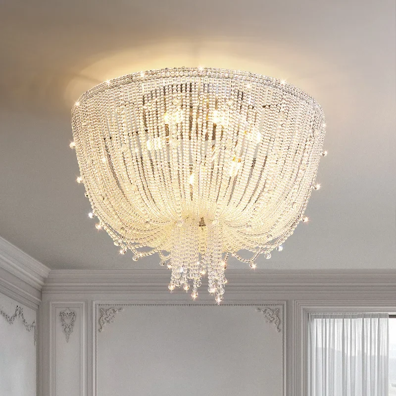 European-style master bedroom lamp personality creative crystal ceiling lamp pendant light