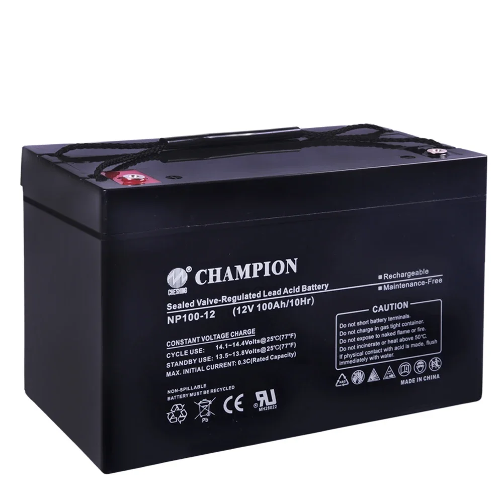 

Champion lead acid battery 12v 100ah energy storage battery 12V battery acid lead for storage system