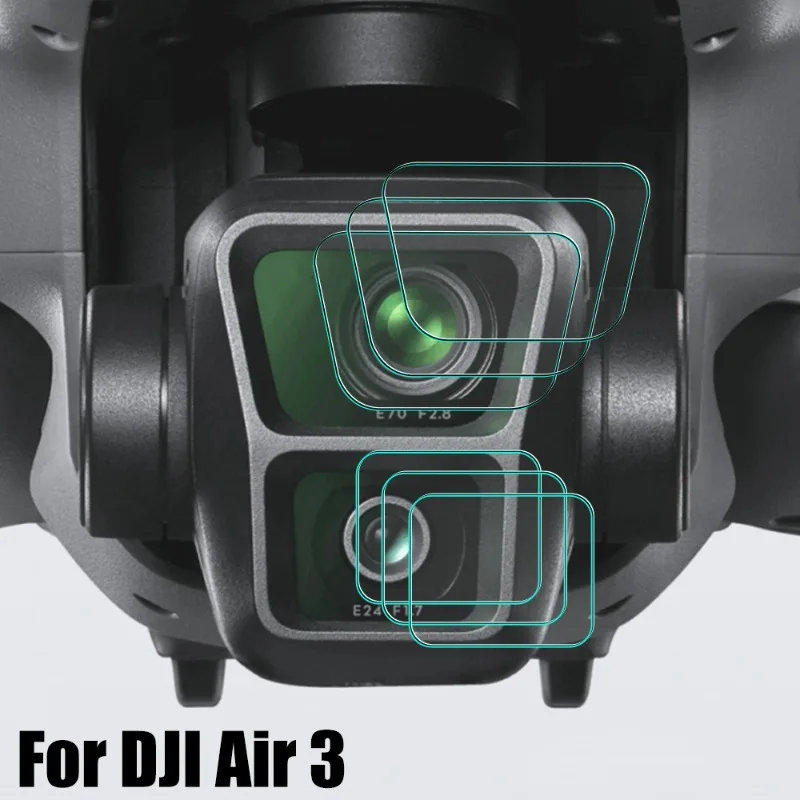 1/2/3 Sets HD Camera Screen Protector  for DJI Air 3 Done Hardness Tempered Glass for DJI Air 3 Anti-scratch Protective Film