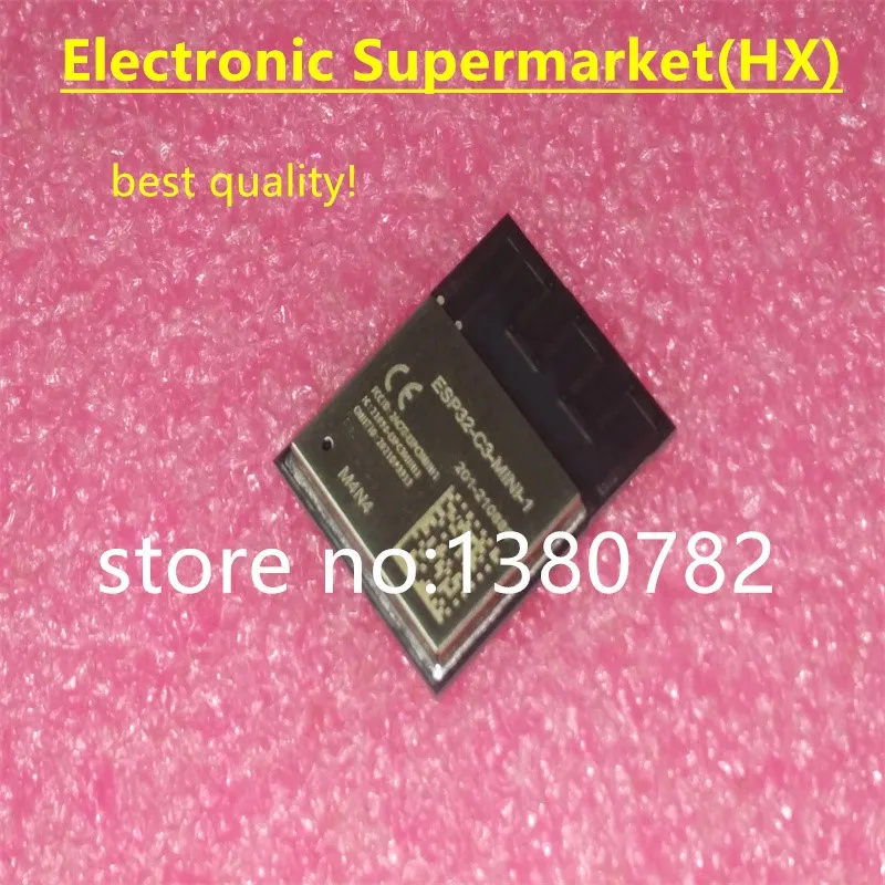 

10pcs-50pcs RF WiFi Bluetooth module supports SPI wireless serial port transmission through ESP32-C3-MINI-1-N4 In stock!