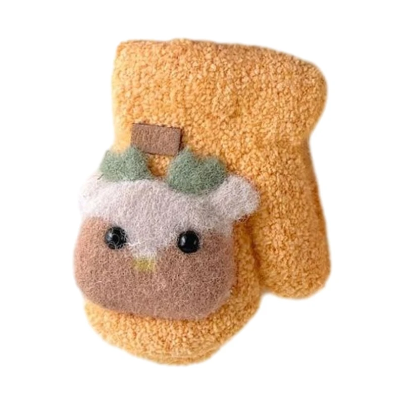 

Утолщенные варежки с героями мультфильмов, милые детские варежки с веревкой для детей, мальчиков и девочек