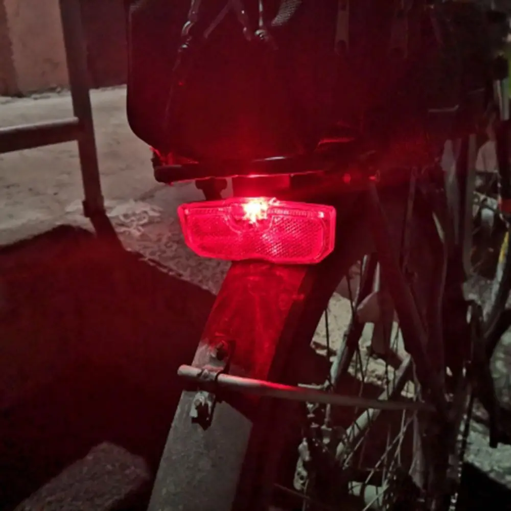 Road Bicycle Rear Reflector Safety Warning Light For MTB Cycling Night Visibility Reflector Gear Red No Charger Required