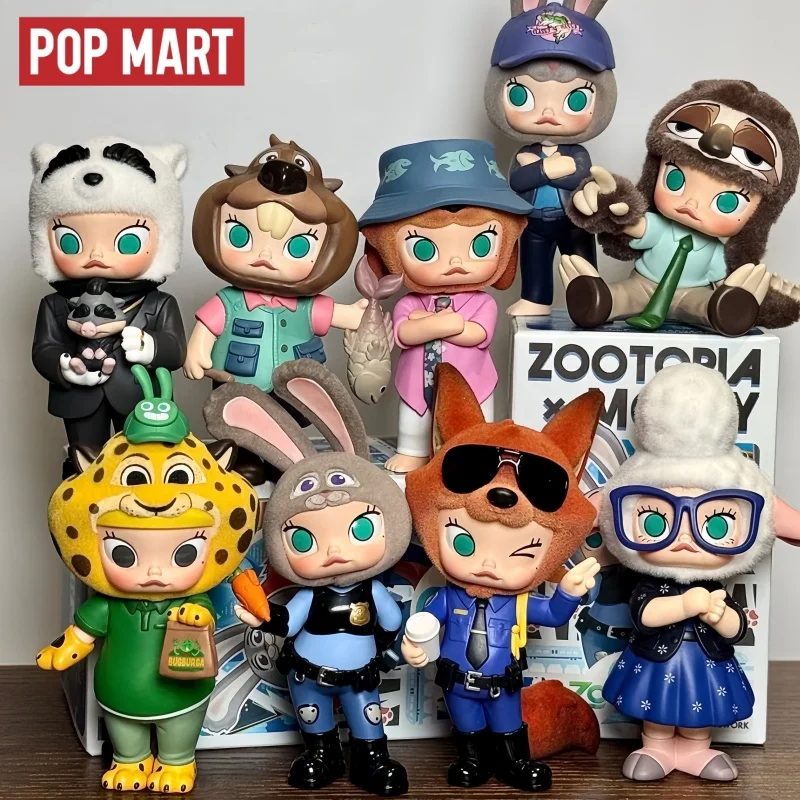 

Оригинальная серия POPMART MOLLY X Zootopia, модная слепая коробка, загадочная коробка, высокое качество, аниме-фигурки, украшения, подарки-сюрпризы, игрушки