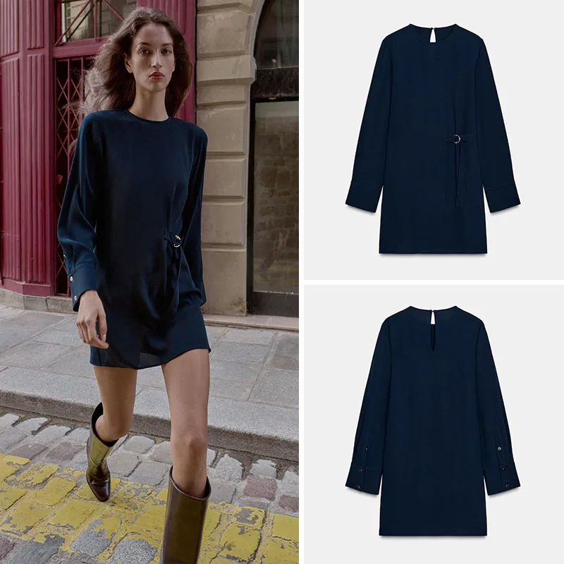 

Новое зимнее поступление, женское платье Ele, круглая, длинная пуговица, декор Dr Faionable, китайский этнический сле