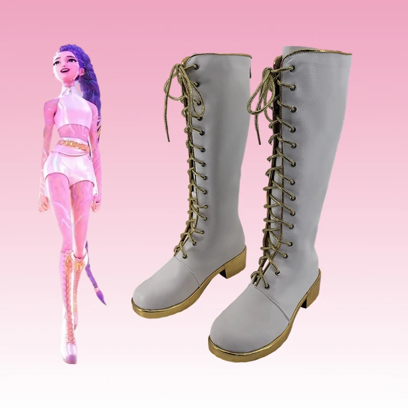 Anime KPop Demon Hunters Kostuum Laarzen Rumi Mira Zoey Cosplay Schoenen Op maat gemaakte kinderschoenen Laarzen