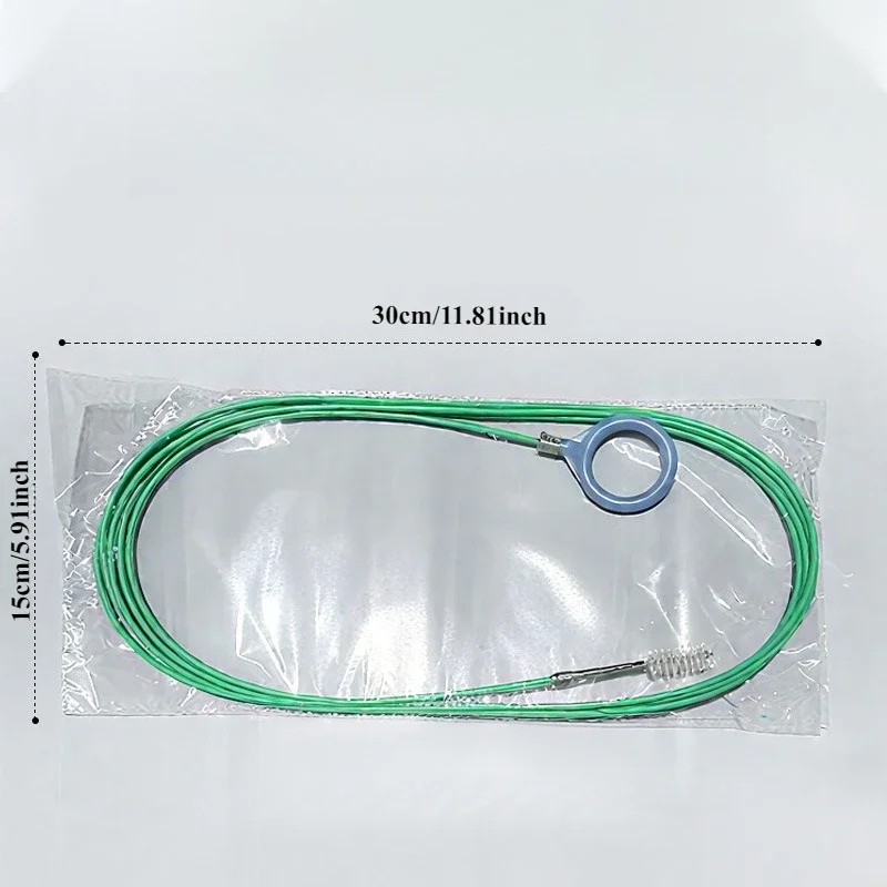 Automobile drainage brush, flexible automobile drainage cleaner, electric-free window and door drainage unclogging device,