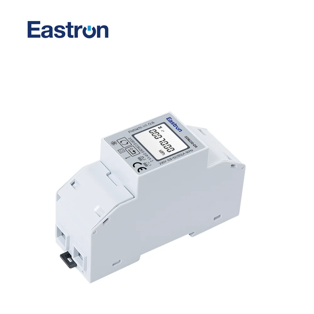 SDM230-DR MID 10(100)A, Single Phase Din Rail Energy Meter, resetable Energy, 100A , Pulse output