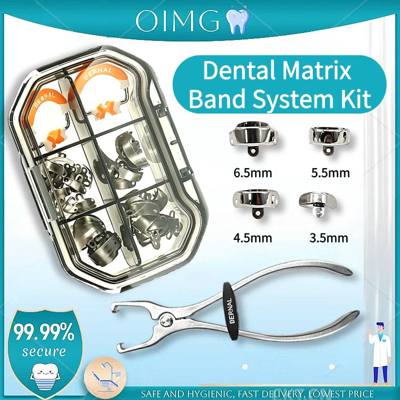 

Dental Sectional Matrix System Kit, Matrices Bands & Clamps & Forceps, Professional Tooth Restoration Instruments