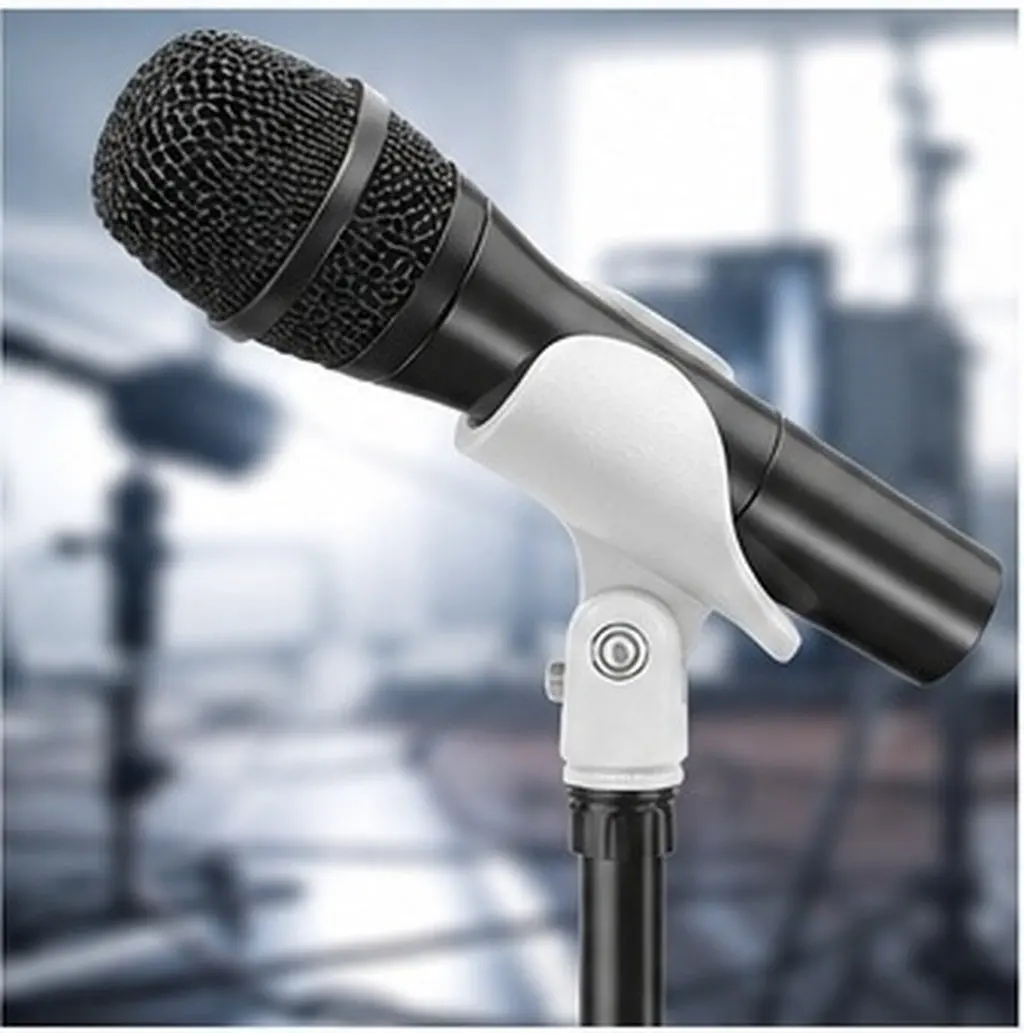 5Pcs Microphone Clip Holder Universal Mic Stand Accessory Plastic Spring Clamp Secure Reliable for Home Studio Broadcasting Live