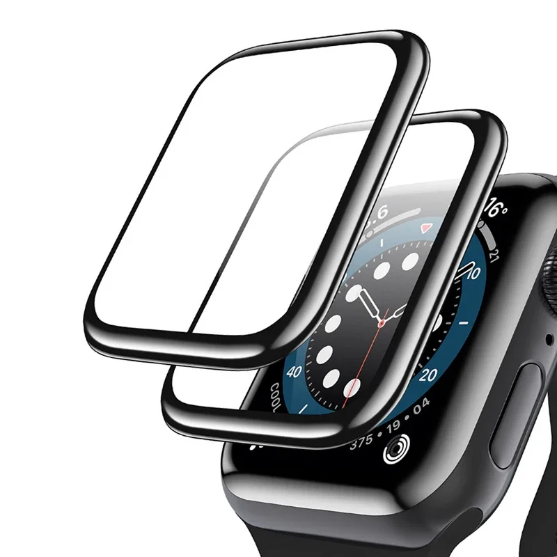 

Мягкое стекло для Apple Watch Защитная пленка для экрана 44 мм 45 мм 41 мм 38 мм 42 40 мм 9D HD Полная пленка iWatch series 6 5 3 8 7 9 se Аксессуары