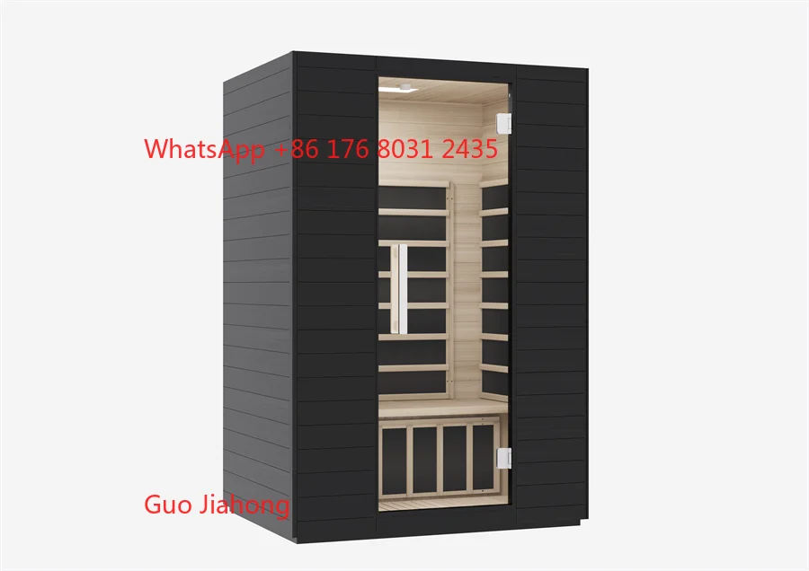 โมเดิร์นขนาดใหญ่เชิงพาณิชย์ซาวน่าบ้านในร่มไม้ Hemlock บ้านซาวน่าห้อง