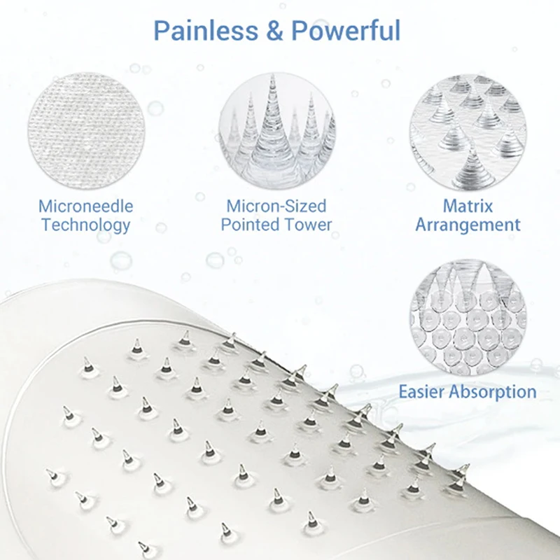 Patchs pour les yeux à micro-aiguilles acides, 1 paire, masque hydratant sous les yeux, coussinets de Gel, soins de la peau, hyaluronique pour Anti-rides, vieillissement, cernes