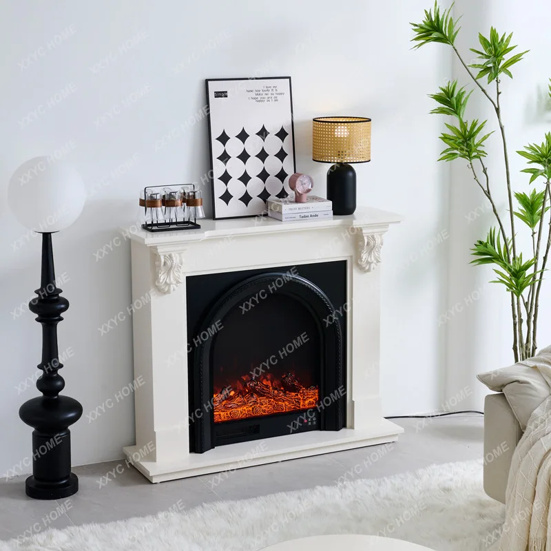 L fireplace  household porch cabinet simulated flame can be heated