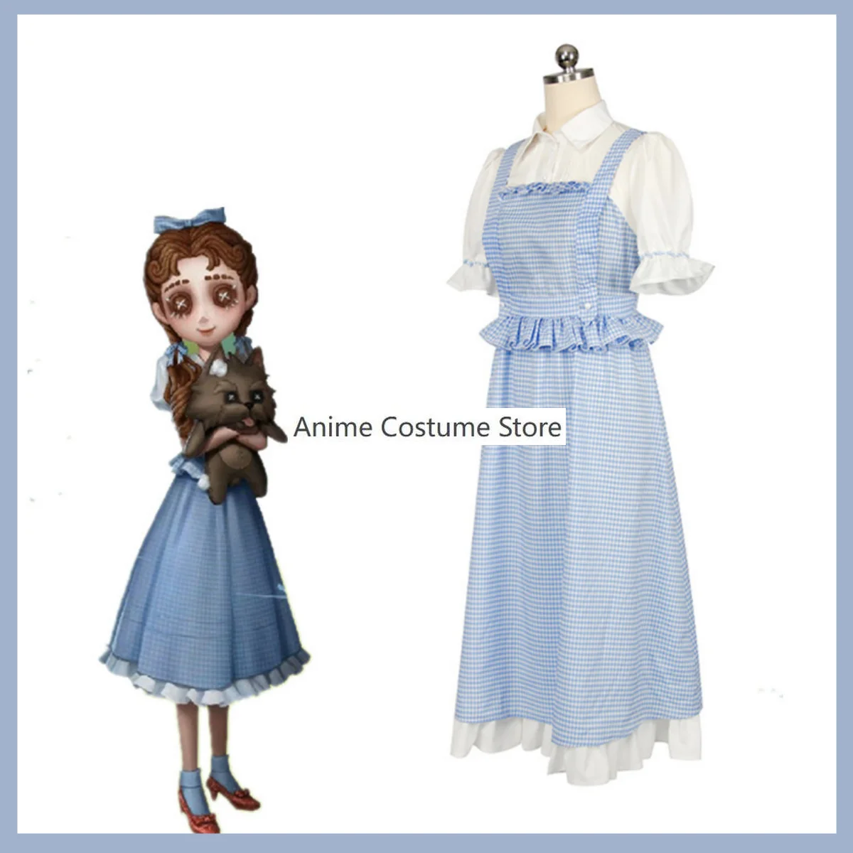 Fantasia Cosplay com Peruca para Crianças e Adultos, Identidade do Jogo, Memória Doroon, Cosplay para Crianças, Vestido Kawaii, Fato Halloween