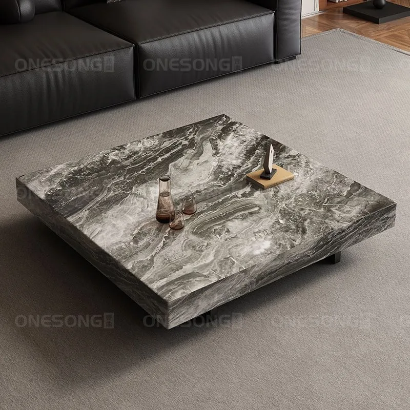 Meja Kopi Minimalis Jepang Unik, Meja Kopi Estetis untuk Lantai, Meja Pajangan Minimalis, Perabot Rumah Tangga