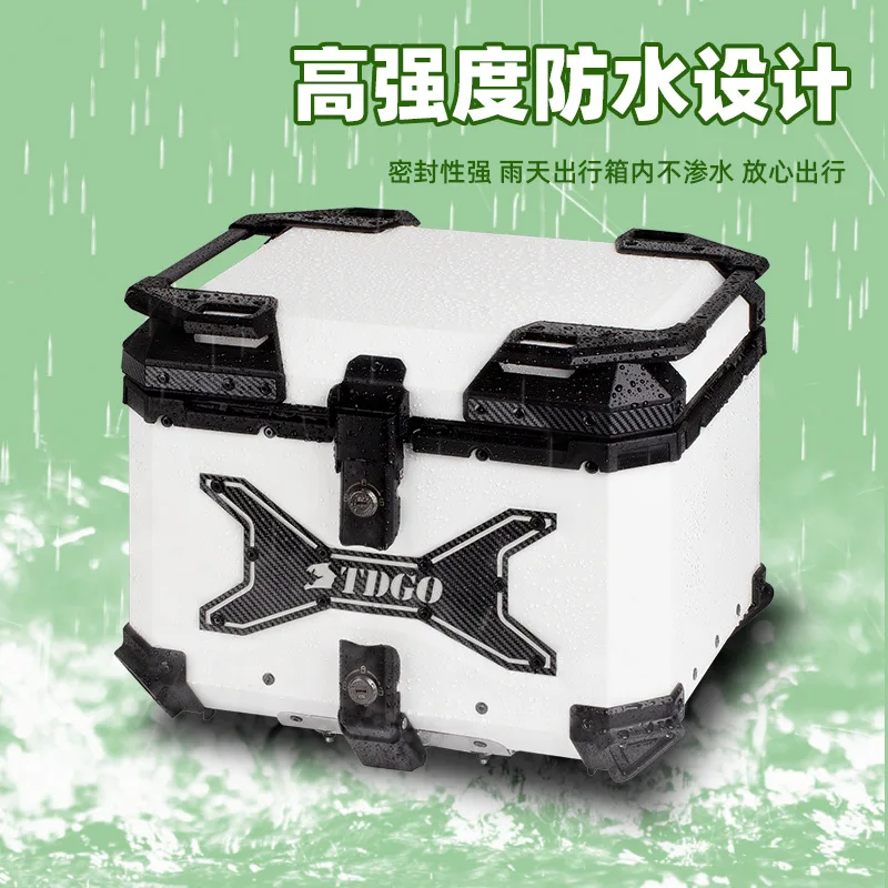 

Electric Vehicle Aluminum Alloy Quick Dismantling Tailbox Motorcycle Battery Car Takeaway Trunk Large Capacity Tailbox Scooter