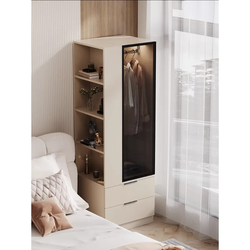 Customized Bedside Small Wardrobe, Household Bedroom, Small Unit, Modern and Minimalist