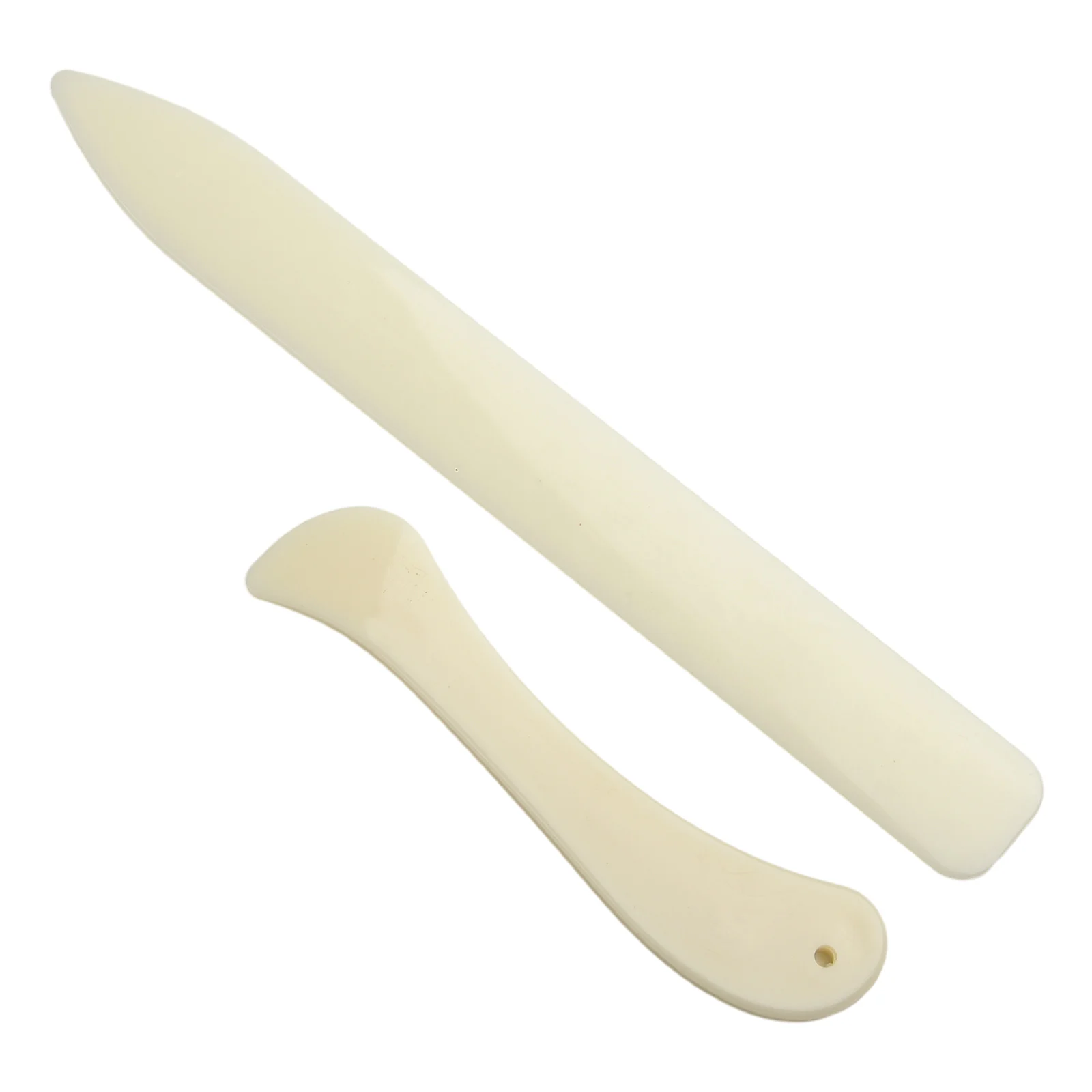 2pcs Bone Folder Set For Paper Crafting Plastic Creasing Tools For Bookbinding And Origami 8.1 Inch And 4.7 Inch