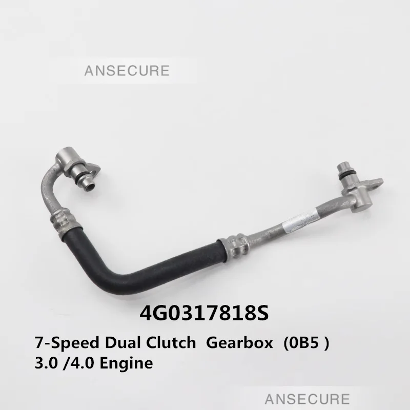 7-Speed Gearbox Feed Oil Cooler Coolant Pressure Hose Line Pipe For Audi A6 C7 A7 3.0 4.0 4G0317818S 4G0 317 818 S