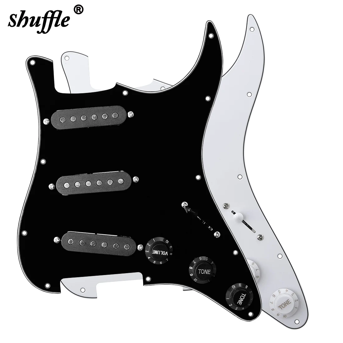 

Guitar Pick Guard Pickups ST Electric Guitar Pickguard with Loaded Prewired Three Single Coil Pickup Guitar Parts & Accessories