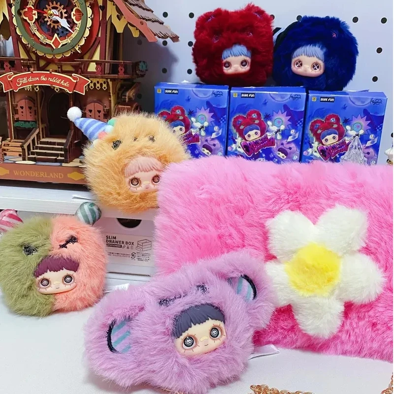 Maymei クレイジーサーカスシリーズぬいぐるみブラインドボックストレンディなおもちゃバッグペンダント漫画アニメかわいい神秘的なボックスクリエイティブデスクトップ装飾