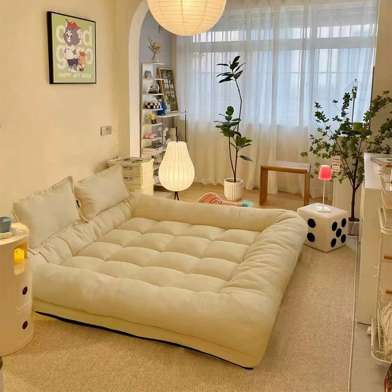 Girly Aesthetic Compressed Sofa Recliner Velvet Oversized Modern Living Room Sofas Loveseat Reading Couch Wohnzimmer Furniture