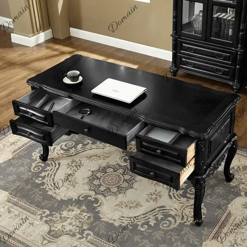 9X Executive Nordic Office Desk European Aesthetic Design Storage Luxury Office Desk Wooden Organizers Ufficio Unique Furniture