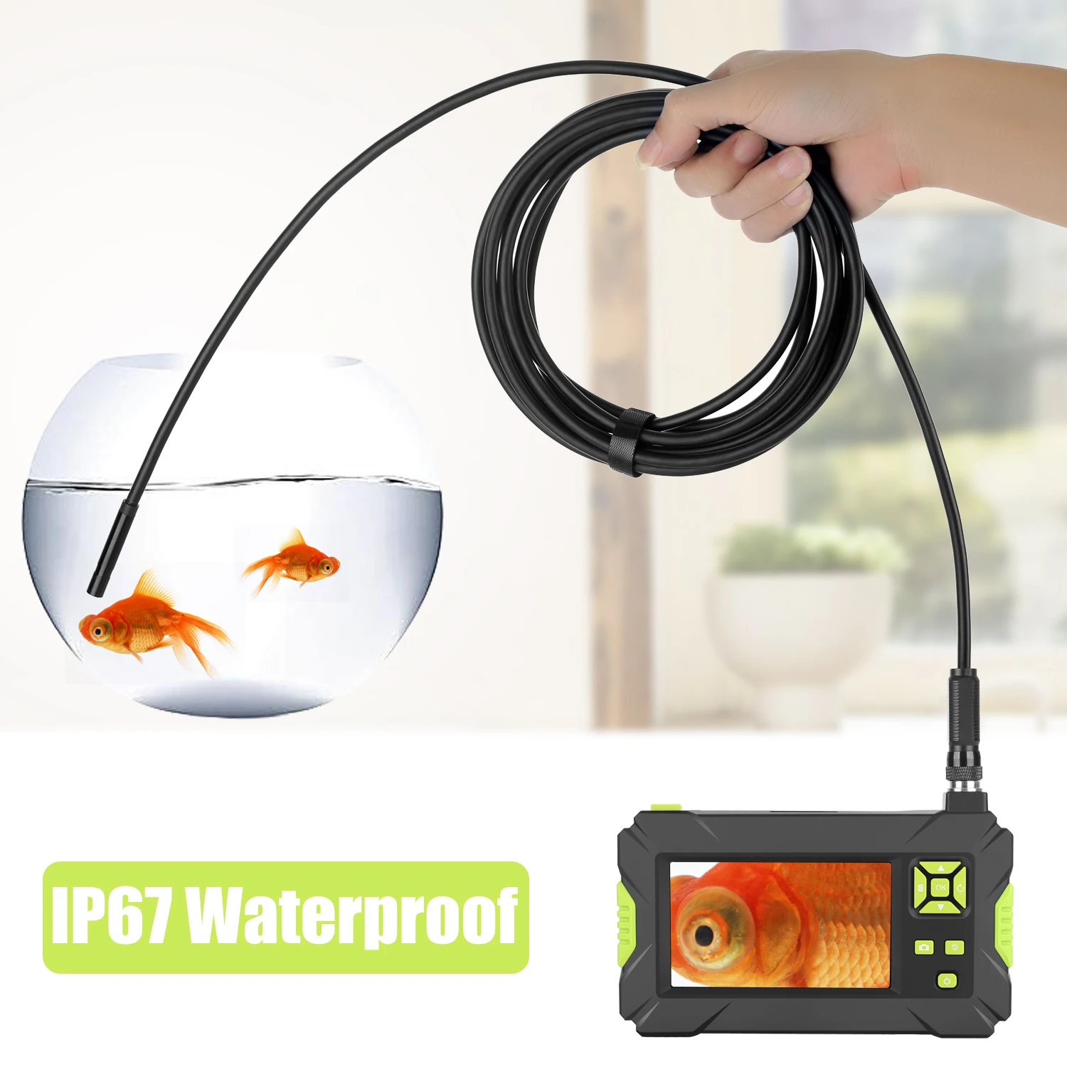 Industrial Pipe Inspection Endoscope HD Display Screen 1080P 4.3 Inch Borescope 2M / 5M / 10M