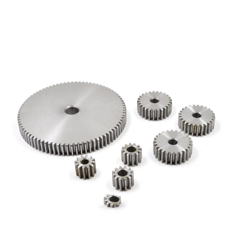 45# Steel Positive Gear 1Mod 28/29/30/31/32/35/36/38/40/42-48 Tooth Metal Transmission Gear Cylindrical Gear Diameter 30mm-50mm
