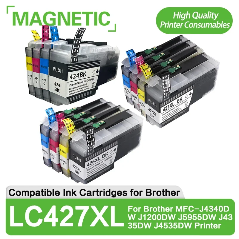 LC424 LC426 LC427 LC-424 LC-426XL LC427XL Ink Cartridge Compatible For Brother MFC-J4340DW J1200DW J5955DW J4335DW J4535DW