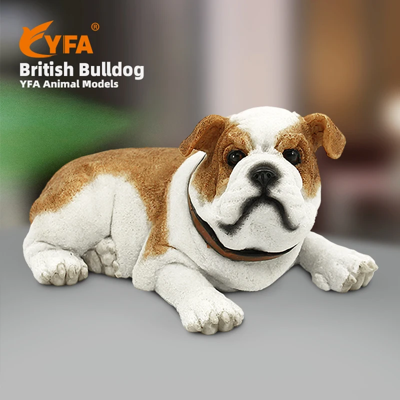 English Bulldog Model Simulation British Bulldog Handmade Car Interior Decoration British Bulldog Tiger Dog Toy