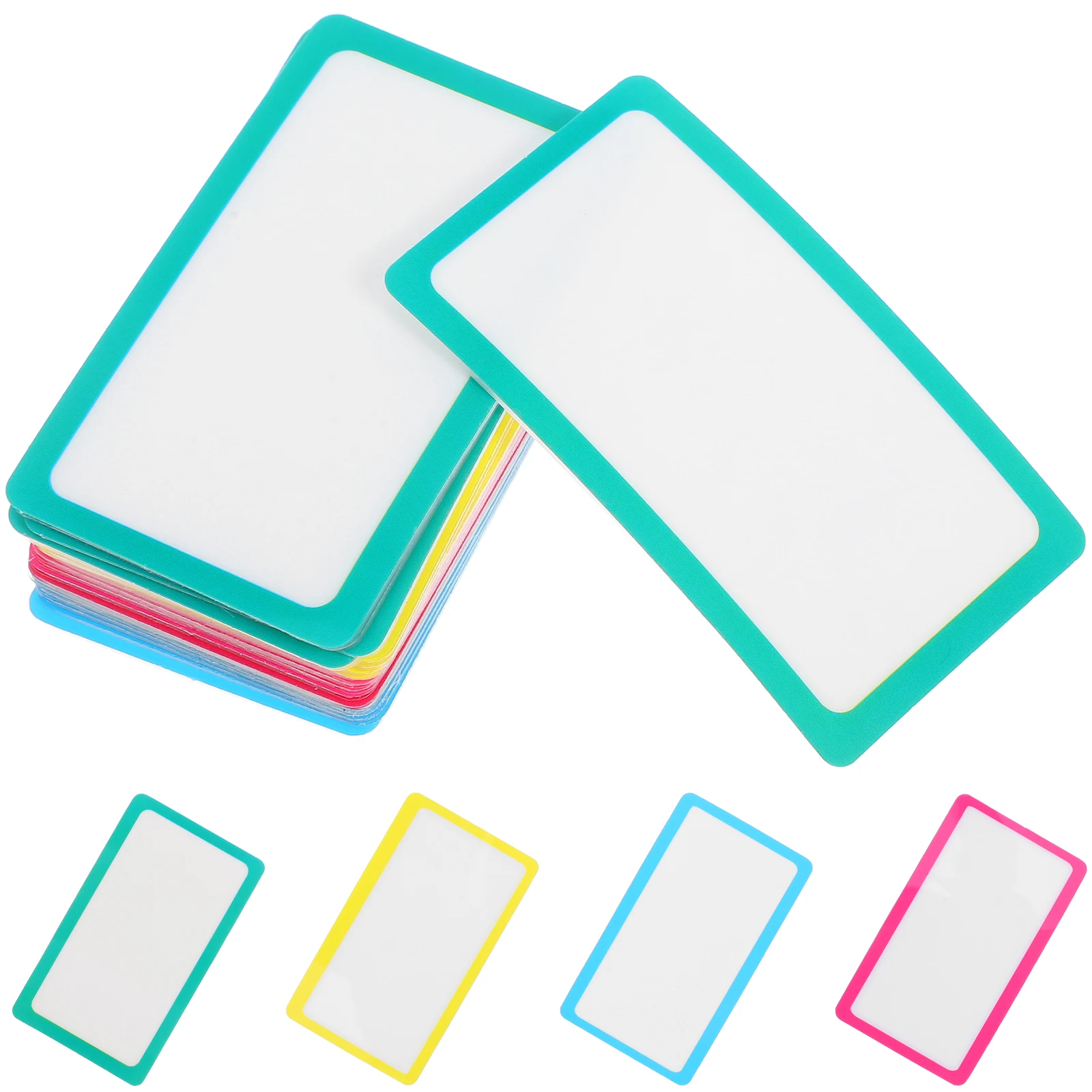 

20 Pcs Labels Dry Erase Plate Papers Multifunction Reusable Name Tags Wall Sticker