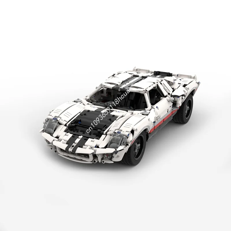 2258PCS Moc Classic Technical Racing Fords GT40 MK Supercar Model Building Blocks Speed Vehicle Bricks Toys Kids Adult Gifts