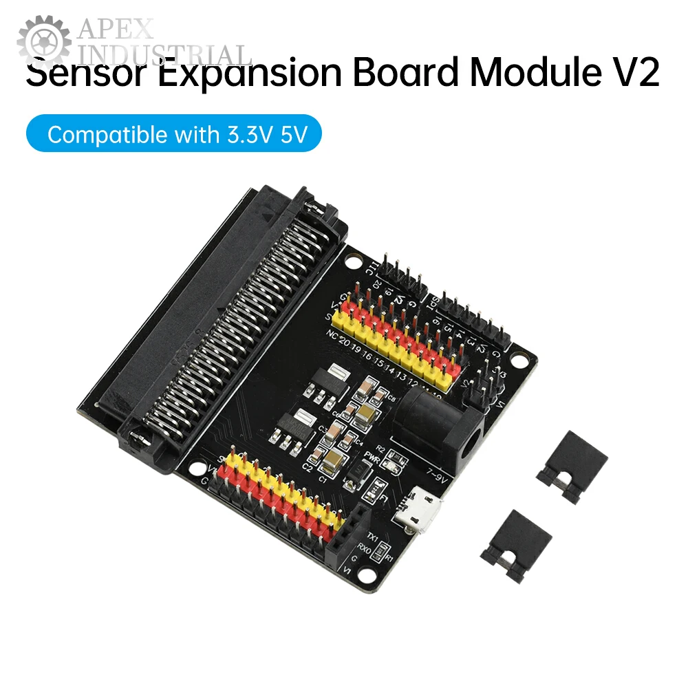 Sensor Expansion Board Shield V2 Micro USB 3.3V 5V Sensor Module for Arduino DIY Electronics Building Blocks of Robot Parts