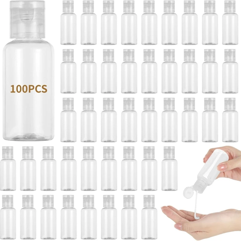 50 szt. 30ml Plastikowe Butelki na Szampon Plastikowe Butelki Podróżne Pojemniki na Kosmetyki Balsam