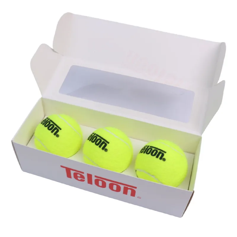 

Teloon 3 шт. теннисный мяч со шнурком, шерстяной фетр для начинающих, спортивное портативное оборудование для самостоятельных упражнений, инструмент, теннисные мячи