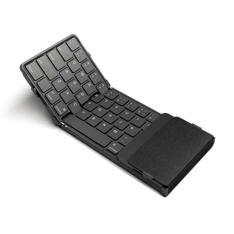 Mobile phone, tablet, folding Bluetooth keyboard with touch rechargeable with digital foldable keyboard