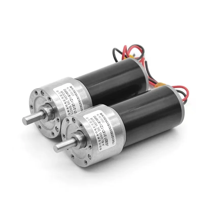 DC Gear MotorJGB37-3157 12 Volt Reductor Engine High Speed High Torque Reversible 24V DC Reversible Reduction Geared