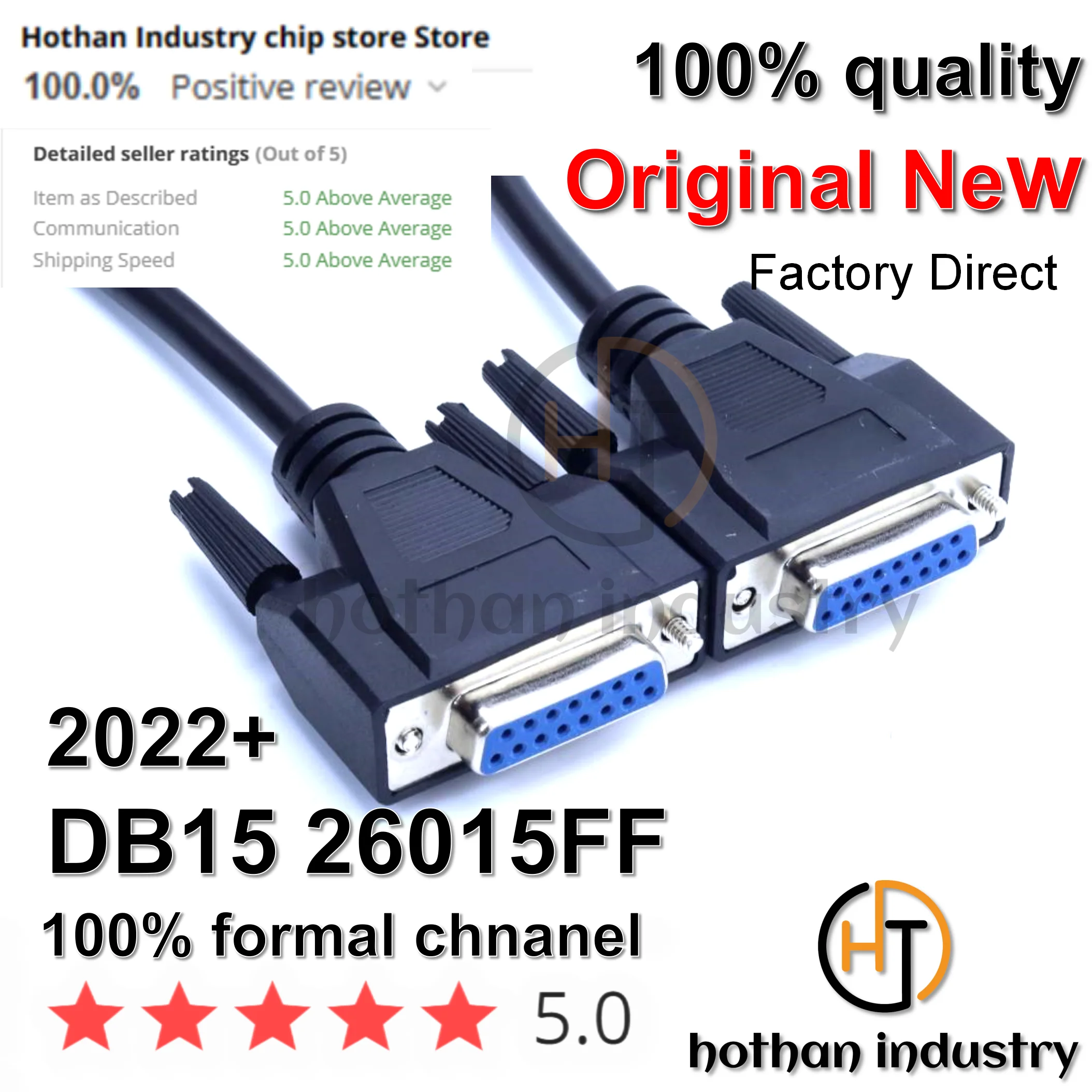 【15pcs】Industrial DB15 Connection Cable Male To Male to Female 15-pin Data Cable 2 Rows Of 15-pin Serial  Parallel Port Cable