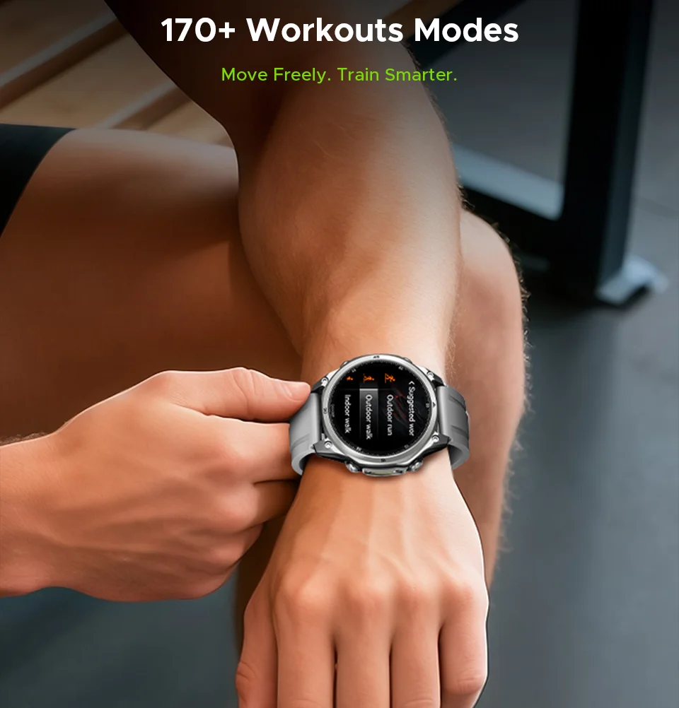 DOOGEE ANYWISE W1 Lite Smartwatch 5ATM Wasserdicht 1,43'' Bildschirm 178 Sportmodi 24-Stunden-Gesundheitsüberwachung Erinnerungsfunktion – Detail 5