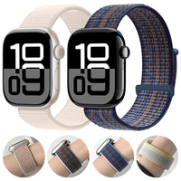 Nylon Sport loop Strap For Apple Watch Band 44mm 42/40mm 45mm 38/41mm pride Bracelet iwatch Ultra2 49mm Series 9 8 se 7 6 5 4 3